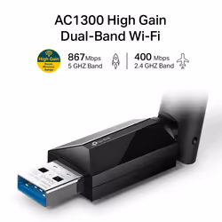 TP-Link AC1300 High Gain Wireless Dual Band USB Adapter - Additional view 4