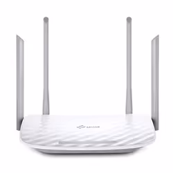 TP-Link TL-ARCHER-C5, Wi-Fi 5 (802.11ac), Dual-band (2.4 GHz / 5 GHz), Ethernet LAN, White, Tabletop router