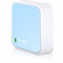 TP-Link TL-WR802N, Wi-Fi 4 (802.11n), Single-band (2.4 GHz), Ethernet LAN, Blue, White, Portable router