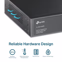 TP-Link 28-Port Gigabit Easy Smart Switch with 24-Port PoE+ - Additional view 7