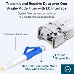 TP-Link TL-SM321A network transceiver module Fiber optic 1250 Mbit/s SFP - Additional view 4