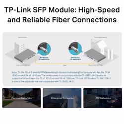 TP-Link TL-SM321A network transceiver module Fiber optic 1250 Mbit/s SFP - Additional view 6