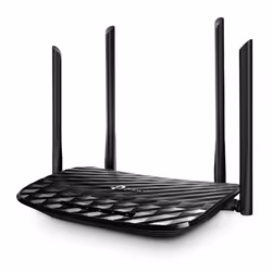 TP-Link AC1200 Wireless MU-MIMO Gigabit WiFi Router, Wi-Fi 5 (802.11ac), Dual-band (2.4 GHz / 5 GHz), Ethernet LAN, Black, Ta ...