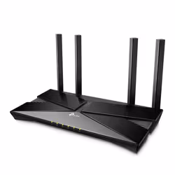 TP-Link AX1800 Dual-Band Wi-Fi 6 Router, Wi-Fi 6 (802.11ax), Dual-band (2.4 GHz / 5 GHz), Ethernet LAN, Black, Tabletop route ...