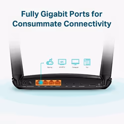 TP-Link Archer MR600 wireless router Gigabit Ethernet Dual-band (2.4 GHz / 5 GHz) 4G Black - Additional view 5
