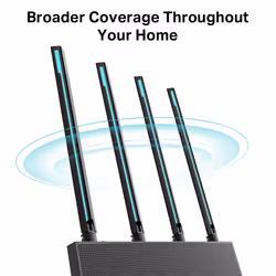 TP-Link Archer C80 wireless router Gigabit Ethernet Dual-band (2.4 GHz / 5 GHz) Black - Additional view 7