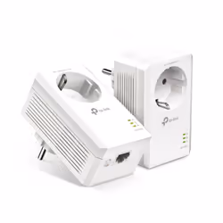 TP-Link AV1000 Gigabit Passthrough Powerline Starter Kit, 1000 Mbit/s, IEEE 1901, IEEE 802.3, IEEE 802.3ab, IEEE 802.3u, Type ...