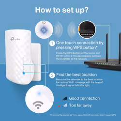 TP-Link RE190 network extender Network repeater White - Additional view 5