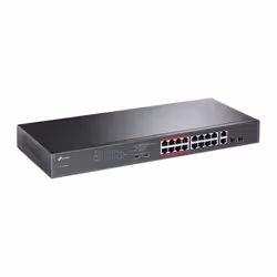 TP-Link 16-Port 10/100Mbps + 2-Port Gigabit Unmanaged PoE Switch - Additional view 2
