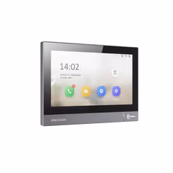 Hikvision DS-KH8381-WTE1, 17.8 cm (7"), 1024 x 600 pixels, H.264, H.265, G.711u, Black, MicroSD (TransFlash)