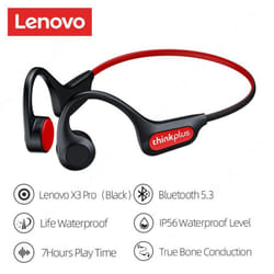 Lenovo X3 Pro Bone Conduction Earphone TWS Fone Bluetooth Wireless Headphone Driving Cycling Earbuds Sports Running Headset - Black