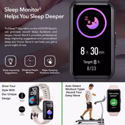 Honor Smart Watch Band 6 with AI Algorithms Monitor System, Fitness Trackers Watch 10 Workout Switch Modes, Activity Trackers...