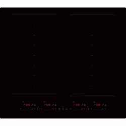 Midea MIH742F558K3, Black, Built-in, 21 cm, Zone induction hob, Glass, 2 zone(s)