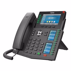 Fanvil X6U, IP Phone, Black, Wired handset, 20 lines, LCD, 10.9 cm (4.3")