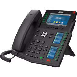 Fanvil X6U V2, IP Phone, Black, Wired handset, 20 lines, LCD, 10.9 cm (4.3")