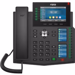 Fanvil X6U V2 IP phone Black 20 lines LCD Wi-Fi