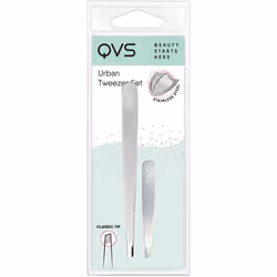 QVS Slant Tip Tweezer (plus Micro Tweezer) 1x2 pieces