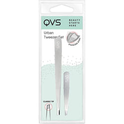 QVS Slant Tip Tweezer (plus Micro Tweezer) 1x2 pieces