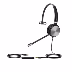 Yealink UH36 Mono Teams, Wired, Office/Call center, 20 - 20000 Hz, 120 g, Headset, Black, Silver