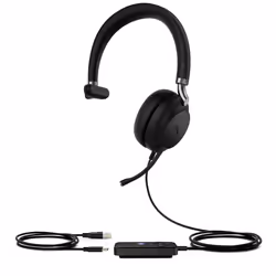 Yealink UH38 Mono Teams -W/O BAT USB-C-USB Wired Headset, Wired & Wireless, 20 - 20000 Hz, Calls/Music, 110 g, Headset, Black