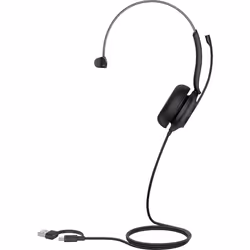 Yealink UH35 Mono Teams USB-C/A Headset, Wired, 20 - 20000 Hz, Calls/Music, 96.5 g, Headset, Black