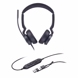 Yealink UH46 Dual UC USB-C/A Headset, Wired, 20 - 20000 Hz, Office/Call center, 166 g, Headset, Black