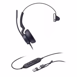 Yealink UH46 Mono Teams USB-C/A Headset, Wired, 20 - 20000 Hz, Office/Call center, 127 g, Headset, Black