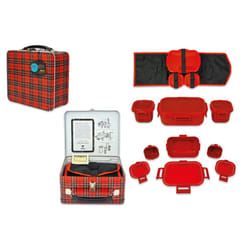 Aladdin Heritage Plaid Lunch Kit 5 Pc Set Kids Adults Bento Lunchbox