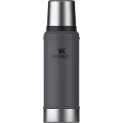 Stanley Classic Legendary Bottle, 0.75 L, Charcoal, Stainless steel, Stainless steel, 20 h, 20 h, 8.9 cm