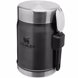 Stanley Classic Legendary 14OZ Thermal Travel Food Jar Pot With Spork - 14oz, Charcoal