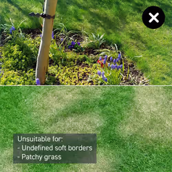 OcuMow 16 Drop and Mow Robot Lawnmower with MX 24V 4.0Ah lithium battery and fast charger. No Boundary Wire, App or Outdoor Power Socket needed. For
