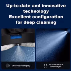 LIECTROUX HCR-10 Window Cleaning Robot Water Spray Automatic Robotic Glass Wiper Vacuum Cleaner Electric Windows Washer for Home Appliance - black