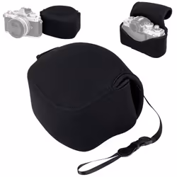 JJC Compact Case Pouch for Sony A6700 ZV-E10 II ZV-E1 + E 16-50 & E 16mm F2.8 / R100 R50 + RF-S 18-45 & RF 50mm F1.8 / Zfc + ...