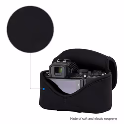 JJC Compact Case Pouch for Sony A6700 ZV-E10 II ZV-E1 + E 16-50 & E 16mm F2.8 / R100 R50 + RF-S 18-45 & RF 50mm F1.8 / Zfc + DX 16-50 / Z50 + DX 16-50