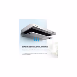 60 cm Visor Cooker Hood SLIF17SS60 LED Extractor Hood Under Cabinet Hood Wall Mounted Extractor Fan Kitchen 600 mm Top Vented Range Hood Stainless