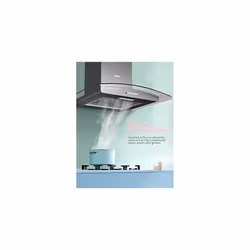 Canopy Cooker Hood 60cm 60V1760 with LED Light Glass Chimney Hoods 600mm Kitchen Extractor Fan Kitchen Black
