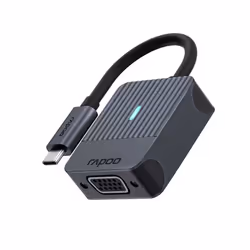Rapoo UCA-1003, 0.15 m, USB Type-C, VGA (D-Sub), Male, Female, Straight