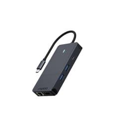 Rapoo UCM-2005 interface cards/adapter 3.5 mm, DisplayPort, HDMI, RJ-45, USB 3.2 Gen 1 (3.1 Gen 1), USB Type-C