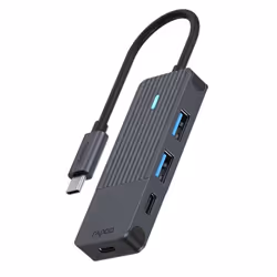 Rapoo UCH-4003, USB 3.2 Gen 1 (3.1 Gen 1) Type-C, USB 3.2 Gen 1 (3.1 Gen 1) Type-A, USB 3.2 Gen 1 (3.1 Gen 1) Type-C, 5000 Mb ...