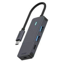 Rapoo UCH-4003 interface hub USB 3.2 Gen 1 (3.1 Gen 1) Type-C 5000 Mbit/s Anthracite