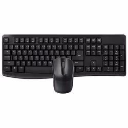 Rapoo X1800Pro, Full-size (100%), Wireless, RF Wireless, QWERTY, Black, Mouse included
