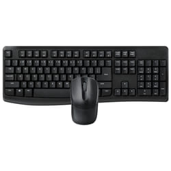 Rapoo X1800Pro keyboard Mouse included Universal RF Wireless QWERTY English Black