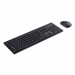 Rapoo 8110M, Full-size (100%), Wireless, RF Wireless + Bluetooth, QWERTY, Black, Mouse included