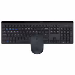 Rapoo 8110M keyboard Mouse included Universal RF Wireless + Bluetooth QWERTY English Black