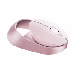 Rapoo Ralemo Air 1, Optical, RF Wireless + Bluetooth, 1600 DPI, Pink