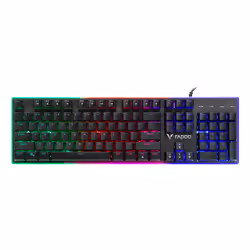 Rapoo V52Pro, Wired, USB, Membrane, QWERTY, LED, Black