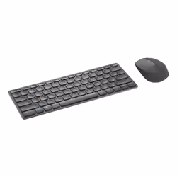 Rapoo 9600M keyboard Mouse included Universal USB + Bluetooth QWERTY Dark Grey