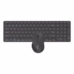 Rapoo 9700M, Wired & Wireless, USB + Bluetooth, QWERTY, Dark Grey, Mouse included
