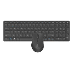 Rapoo 9700M keyboard Mouse included Universal USB + Bluetooth QWERTY Dark Grey