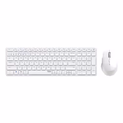 Rapoo 9700M keyboard Mouse included Universal USB + Bluetooth QWERTY White